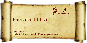 Harmata Lilla névjegykártya